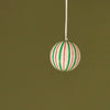 Neptune Seasonal_Christmas_Christmas tree decorations default Ridley Pinstripe Papier Mâché Bauble, Red & Green