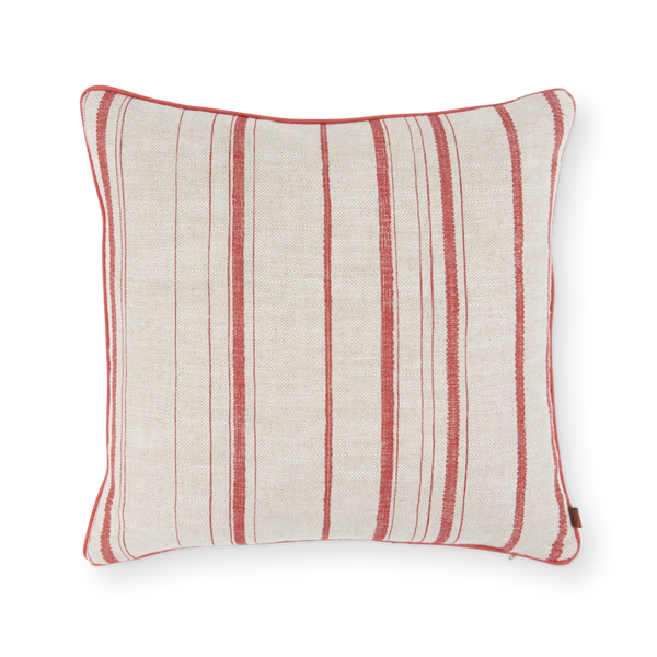 Neptune Decorating_Textiles_Cushions default Fermoie Large Scatter Cushion, Red Carskiey Stripe
