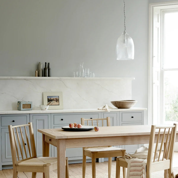 Neptune Accessories_Lighting_Pendants default Shaftesbury Small Flutted Glass Pendant Light, Chrome