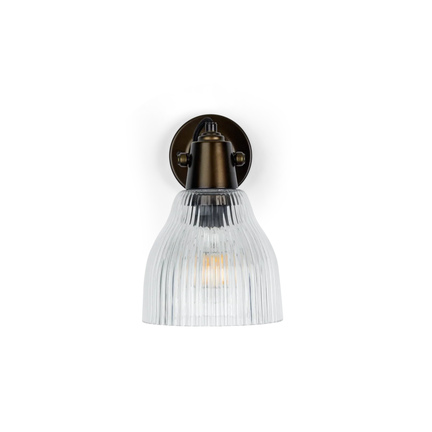 Neptune Accessories_Lighting_Wall lights default Shaftesbury Flutted Glass Wall Light, Bronze