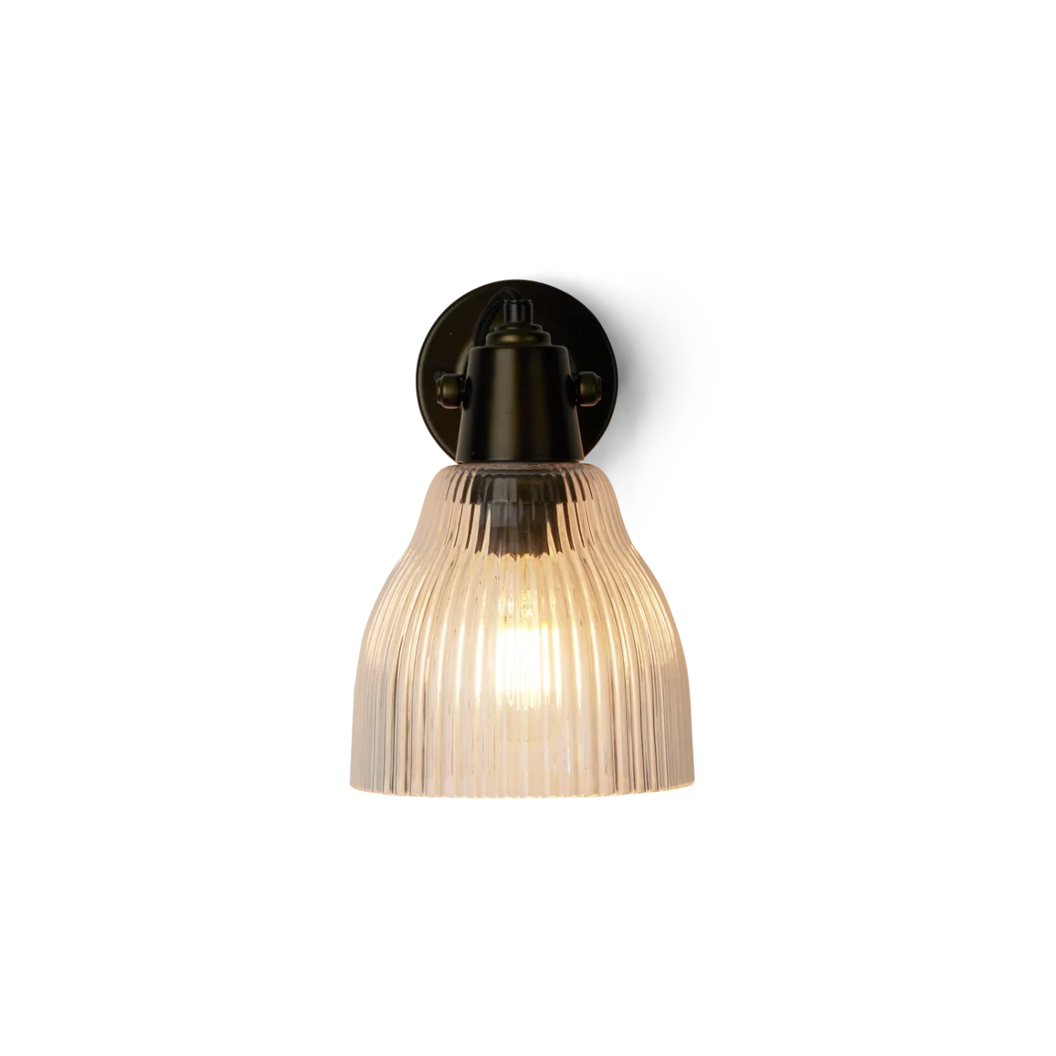 Neptune Accessories_Lighting_Wall lights default Shaftesbury Flutted Glass Wall Light, Bronze
