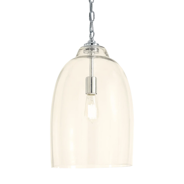 Neptune Accessories_Lighting_Pendants Medium Shaftesbury Glass Pendant Light, Chrome