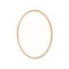 Sherwood Oval Wall Mirror, Vintage Oak