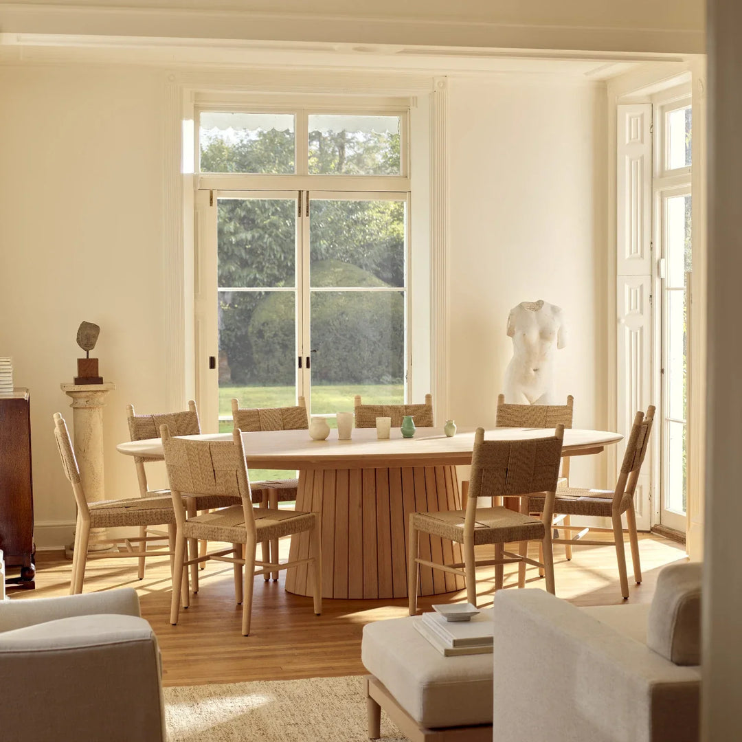 Stratford 10 Seater Oval Oak Dining Table – Neptune