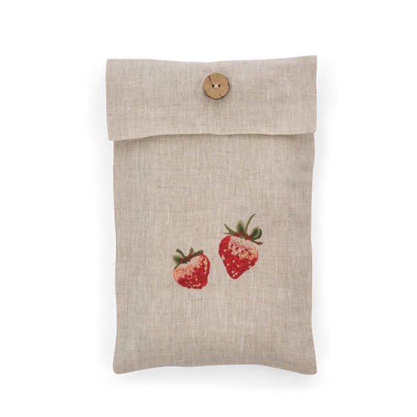 Neptune Accessories_Tabletop_Table linens default Strawberry Linen Embroidered Napkins - Set of 4