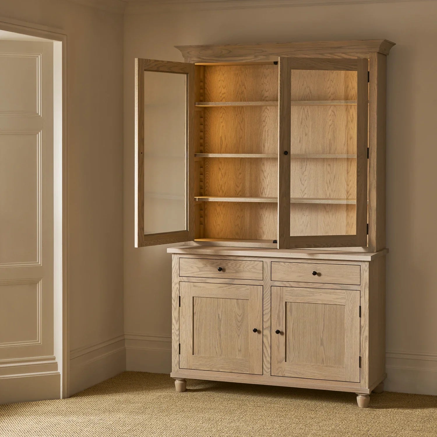Neptune Furniture_Living & dining furniture_Living & dining storage default Suffolk 4ft Contemporary Oak Dresser