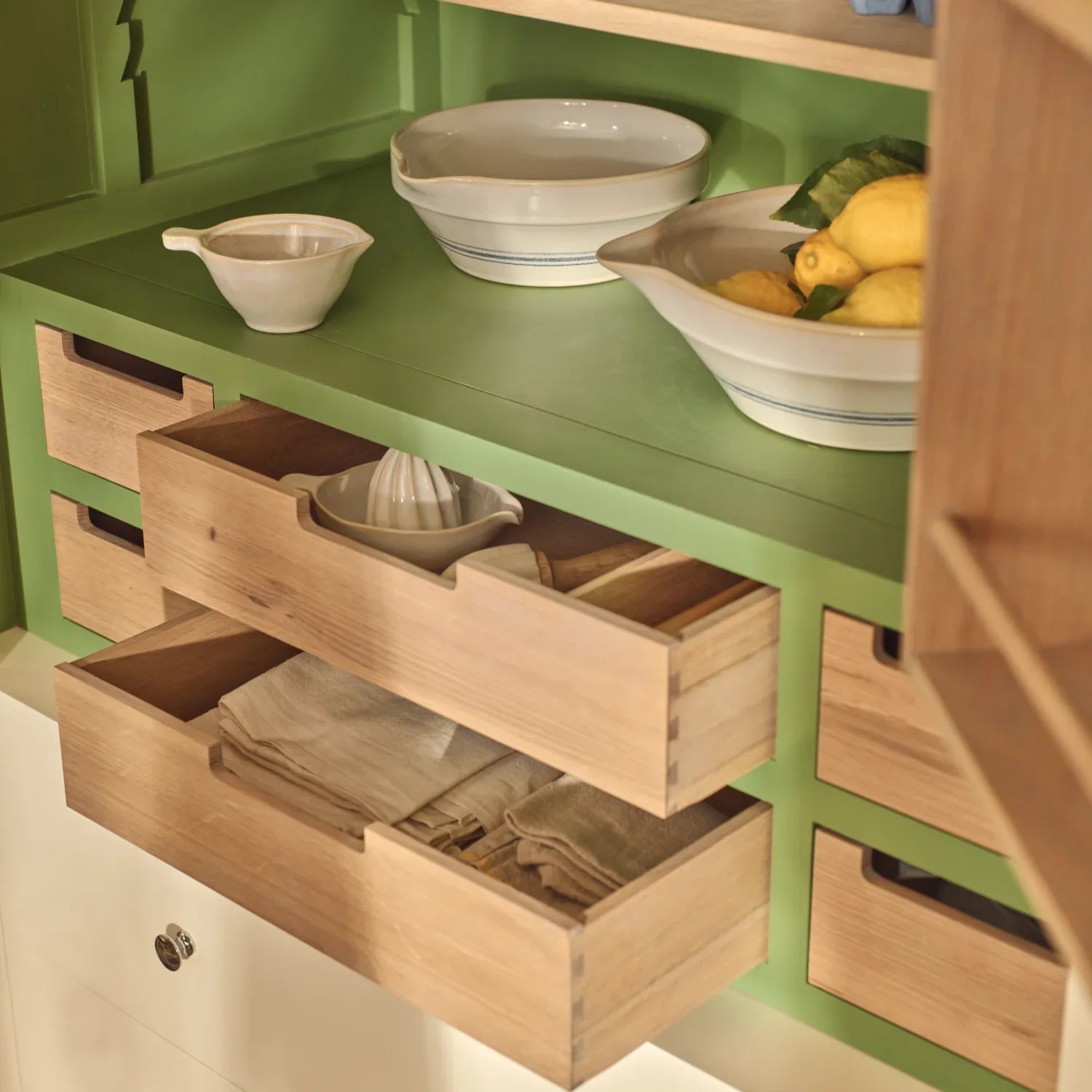 Neptune Kitchen_Kitchen furniture_Suffolk Suffolk 1100 Full Height Freestanding Larder - Driftwood