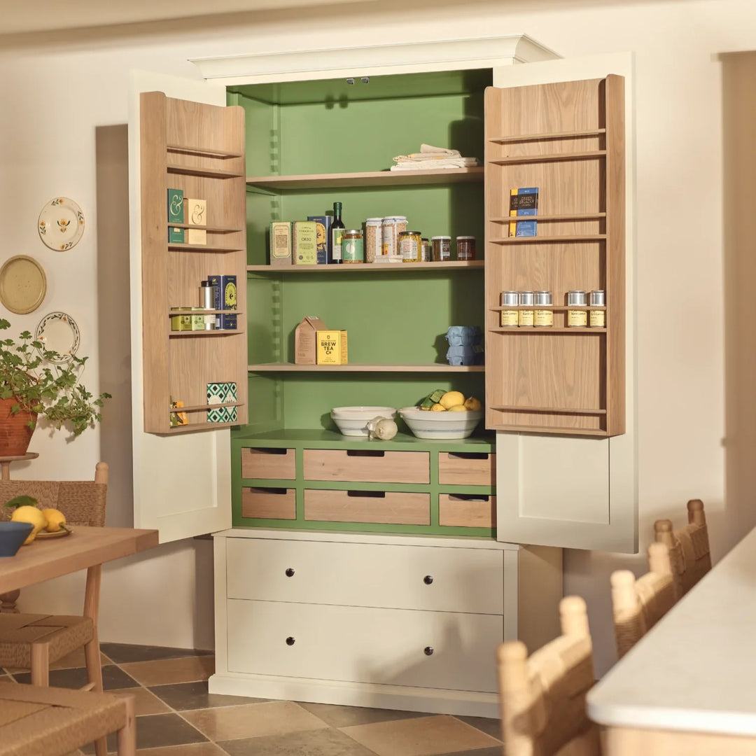 Suffolk 1100 Full Height Freestanding Larder - Driftwood – Neptune