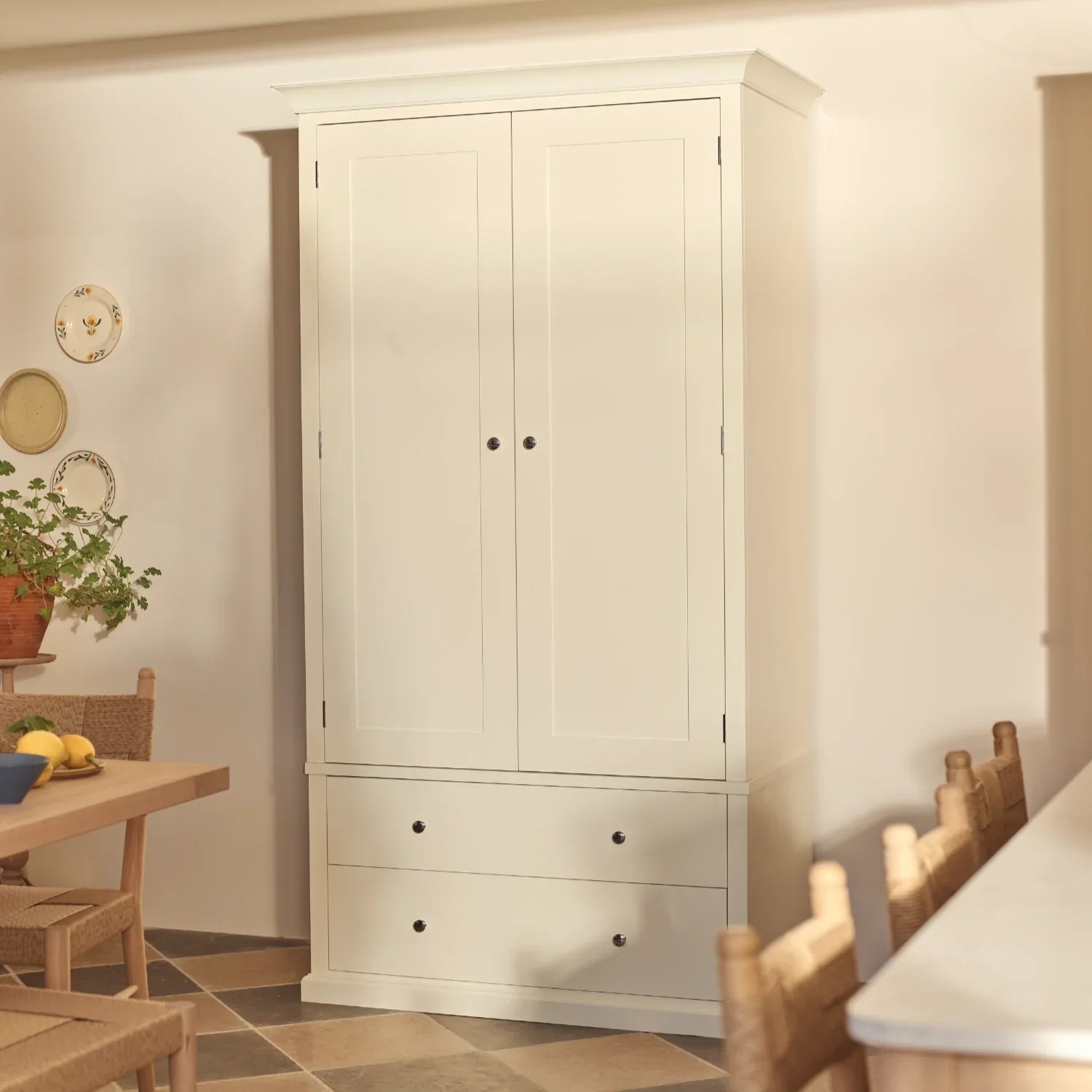 Neptune Kitchen_Kitchen furniture_Suffolk Suffolk 1100 Full Height Freestanding Larder - Driftwood