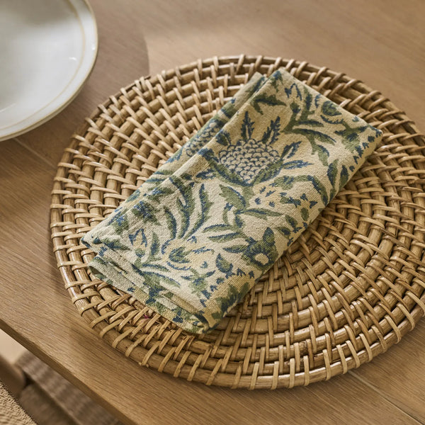 Neptune Accessories_Tabletop_Table linens default Sylvie Cotton Linen Napkins, Set of 4