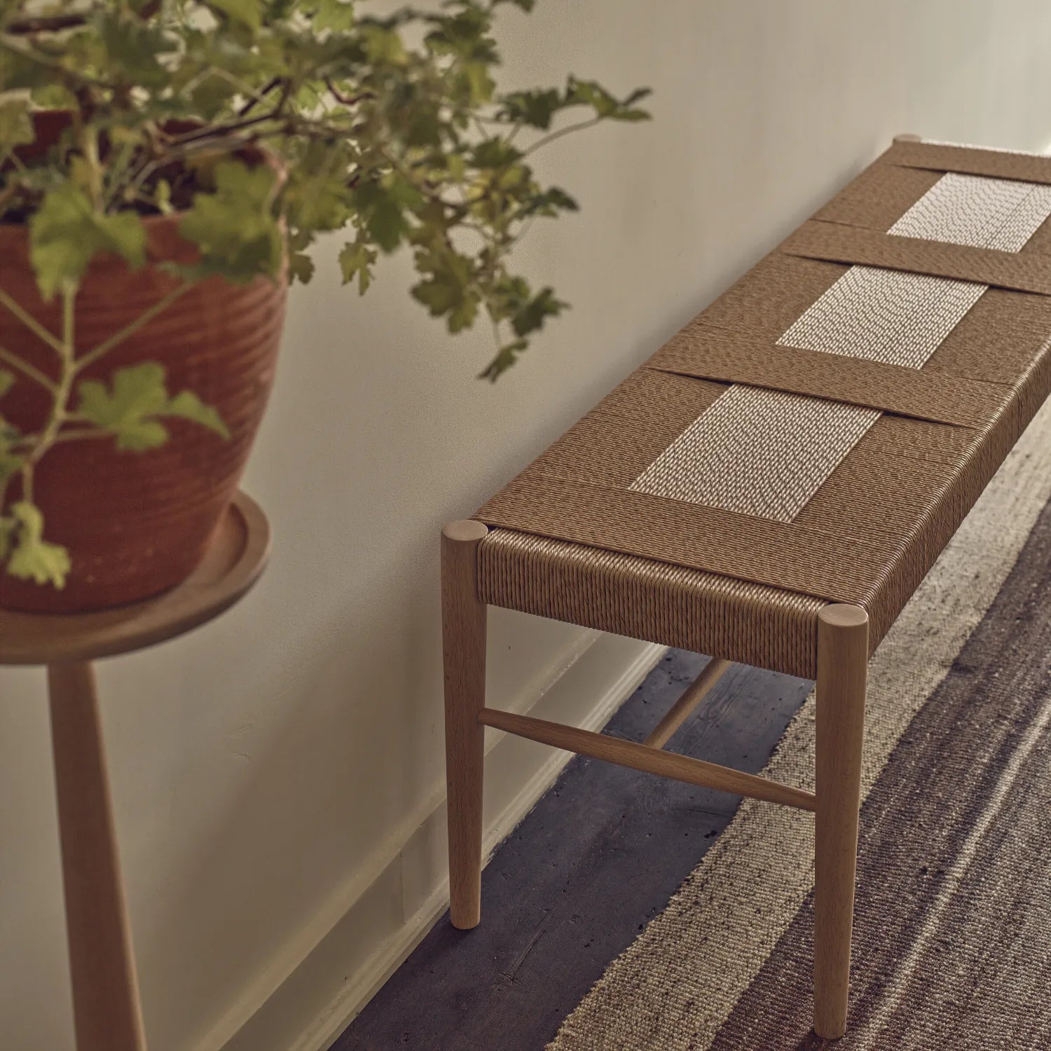 Neptune Furniture_Living & dining furniture_Dining & bar stools default Tilbury 3 Seater Rattan Dining Bench