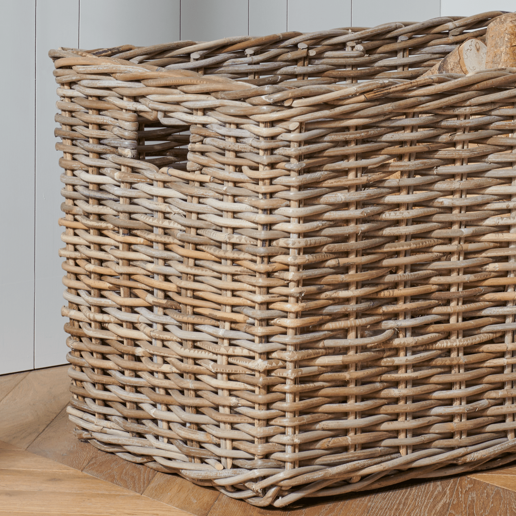 Neptune Baskets Somerton Rectangular Log Basket