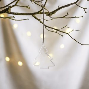 Neptune Christmas Decorations Holly Hanging Glass Tree