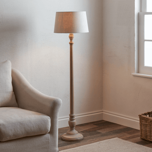 Neptune Floor Lamps Henry 15'' Harry Cloud Highgate Floor Lamp, Seasoned Oak