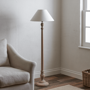Neptune Floor Lamps Highgate Floor Lamp, Seasoned Oak