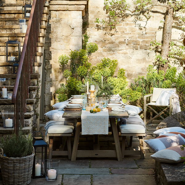 Neptune Garden Sets Granite tabletop Stanway Table & Bench Set