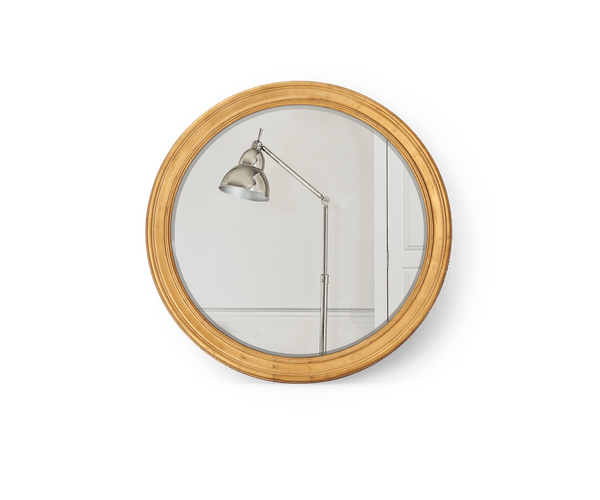 Neptune Mirrors 89cm Fleming Round Gilt Mirror