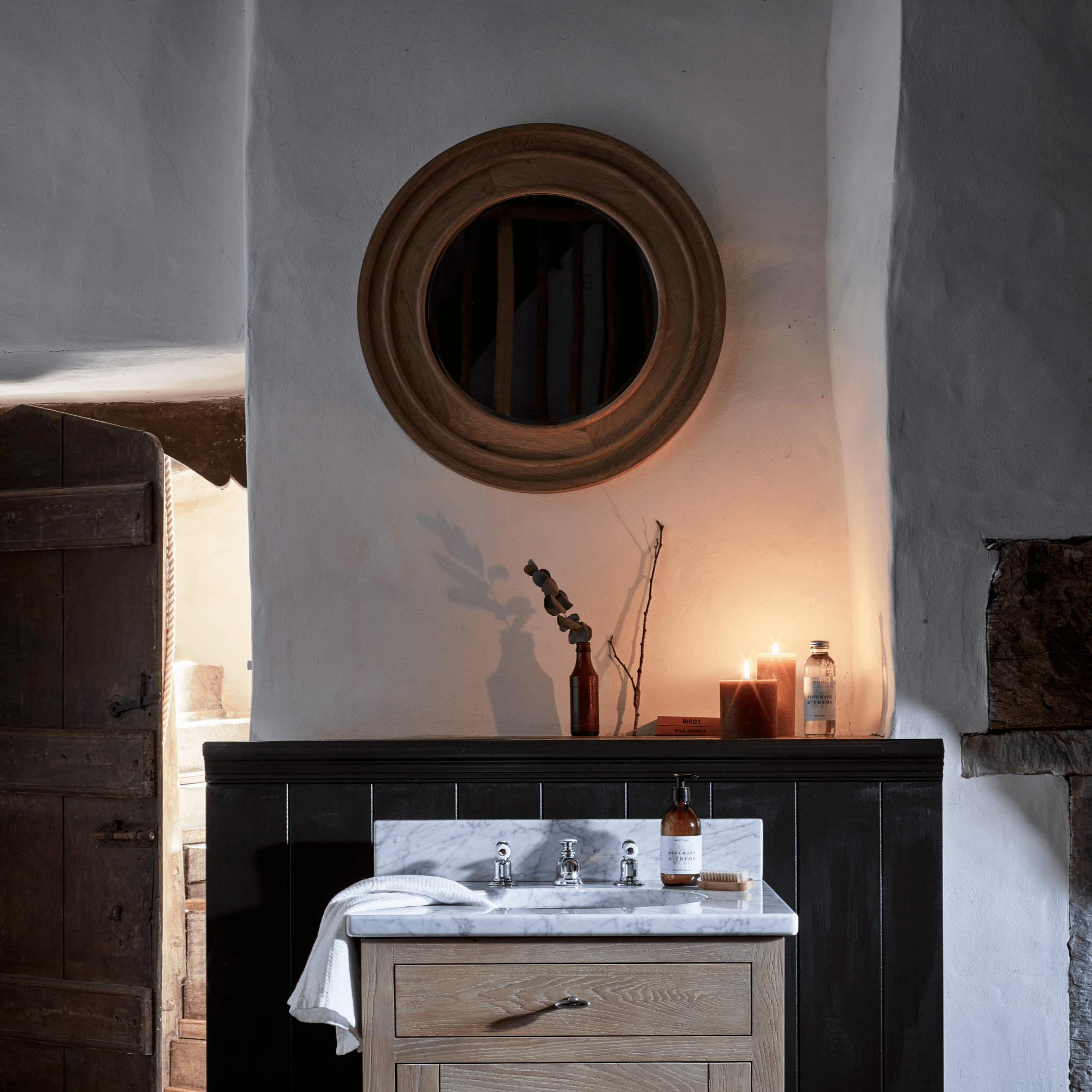 Neptune Mirrors Edinburgh Round Mirror