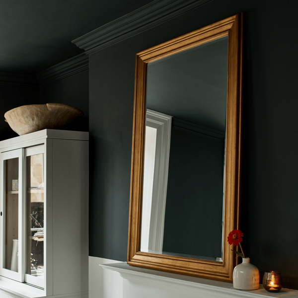Neptune Mirrors Fleming Rectangular Gilt Mirror
