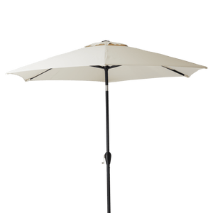 Neptune Parasols Black & Natural Staysail Round Parasol