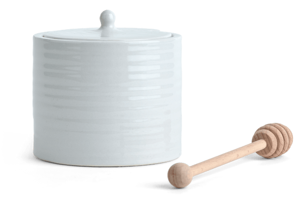 Neptune Serveware Lewes Honey Pot with Wooden Drizzler