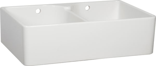 Neptune Sinks Double Villeroy & Boch Ceramic Sink Bowl with wastes