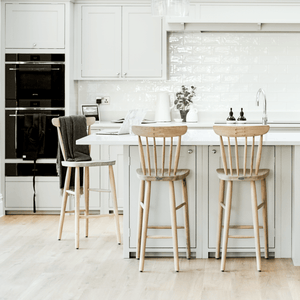 Wardley Bar Stool, Natural Oak