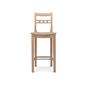 Neptune Stools Suffolk High Back Bar Stool, Oak