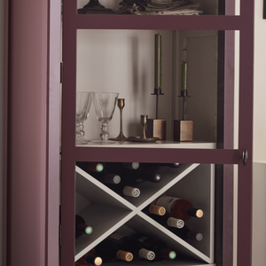 Shepton Glazed Wine Cabinet