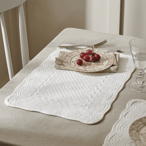 Emily Quilted Cotton Placemats, Set of 6