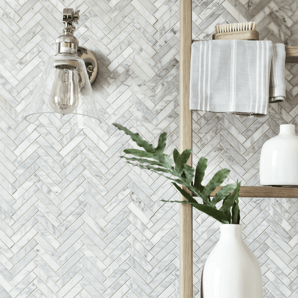 Neptune Wall & Floor Covering Kennet Carrara Marble Tiles