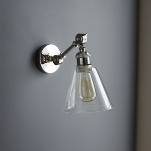 Keats Wall Light, Nickel