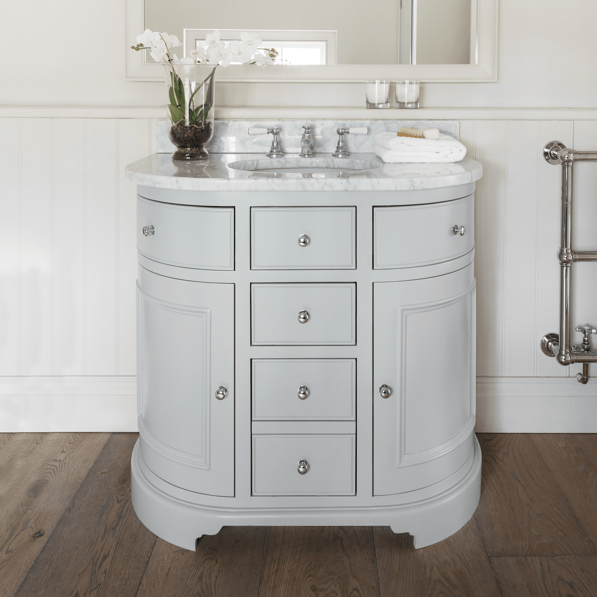 Chichester Curved Vanity Unit 96cm